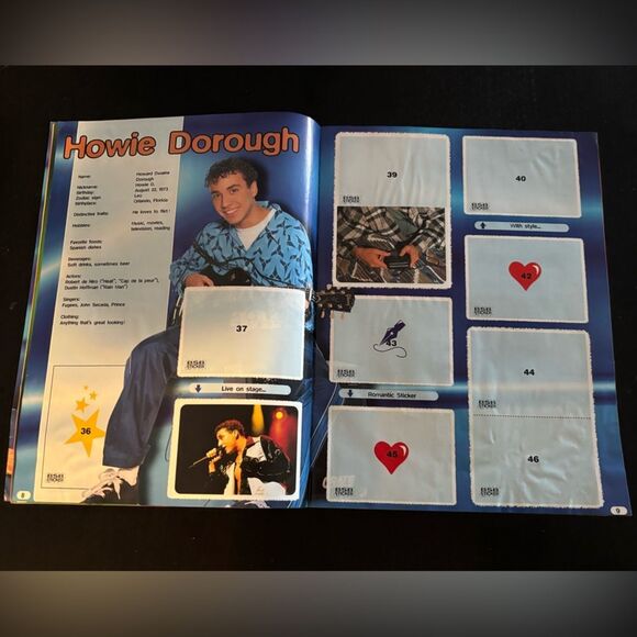 1997 Backstreet Boys Pop Music Vintage Sticker Card Book - NOW $10 - Picture 4 of 7